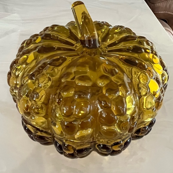 Cracker Barrel Amber glass 2 piece candy dish - Picture 12 of 13
